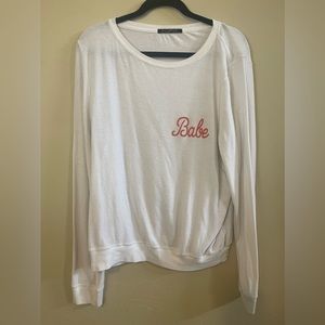 WILDFOX WHITE BABE JUMPER